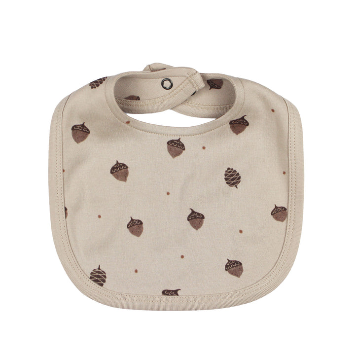 Organic 2-Layer Reversible Bib in Little Acorn.