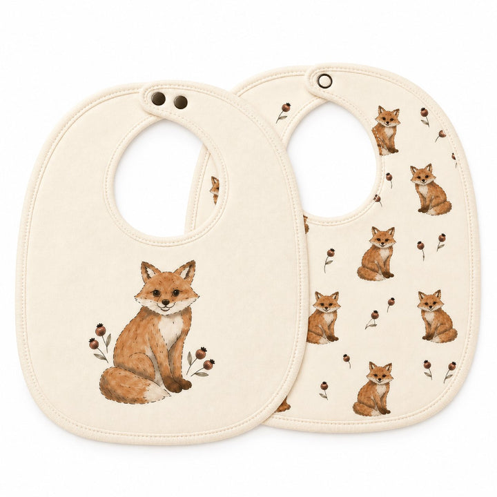 Organic Reversible Bib in Red Fox.