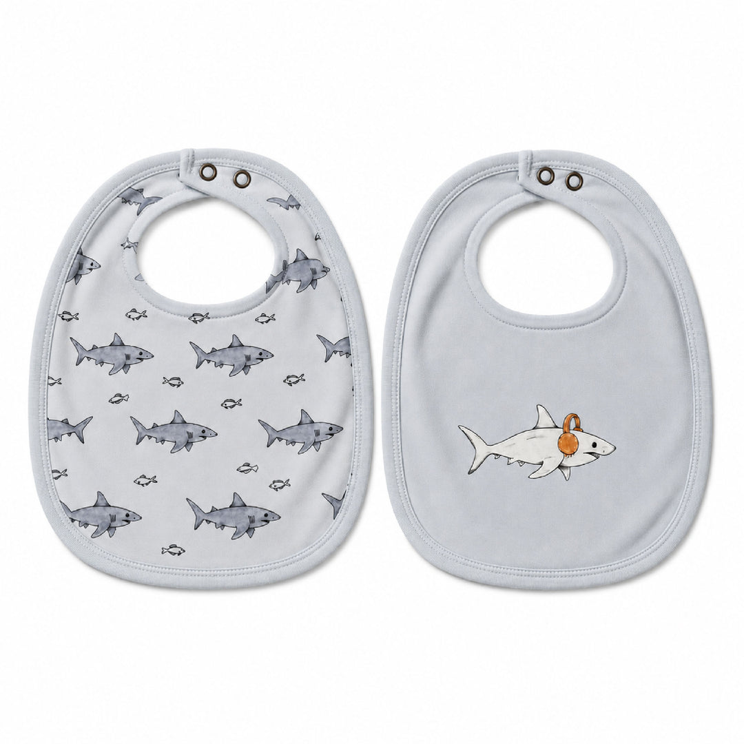 Organic Reversible Bib in Sharks.