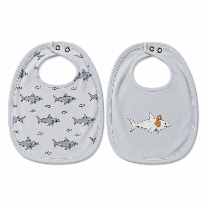 Organic Reversible Bib in Sharks.
