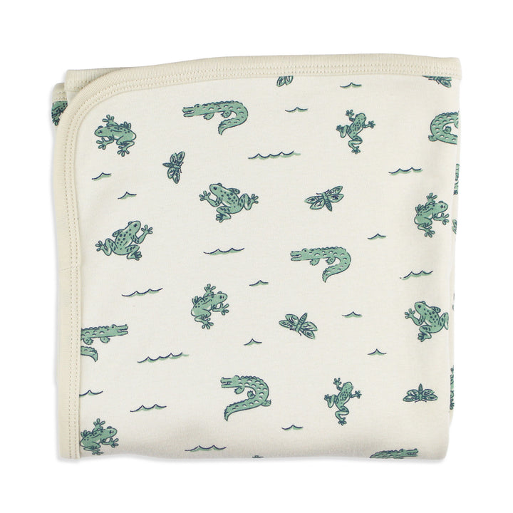 Organic Blanket in Alligator.