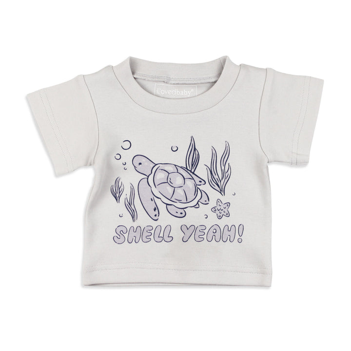 Organic Boxy Tee in Sea Turtle.