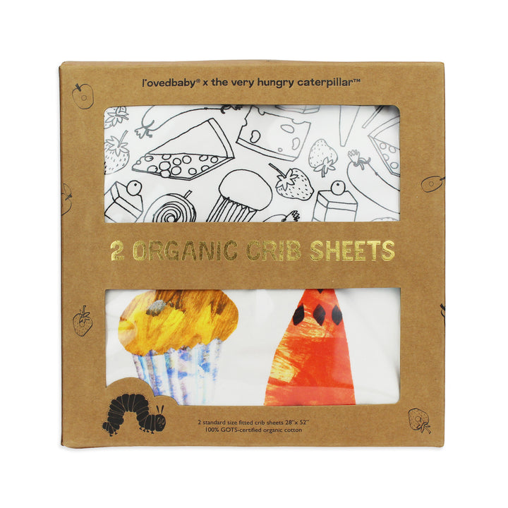Packaging for Organic Crib Sheet 2-Pack in Happy Day Success.