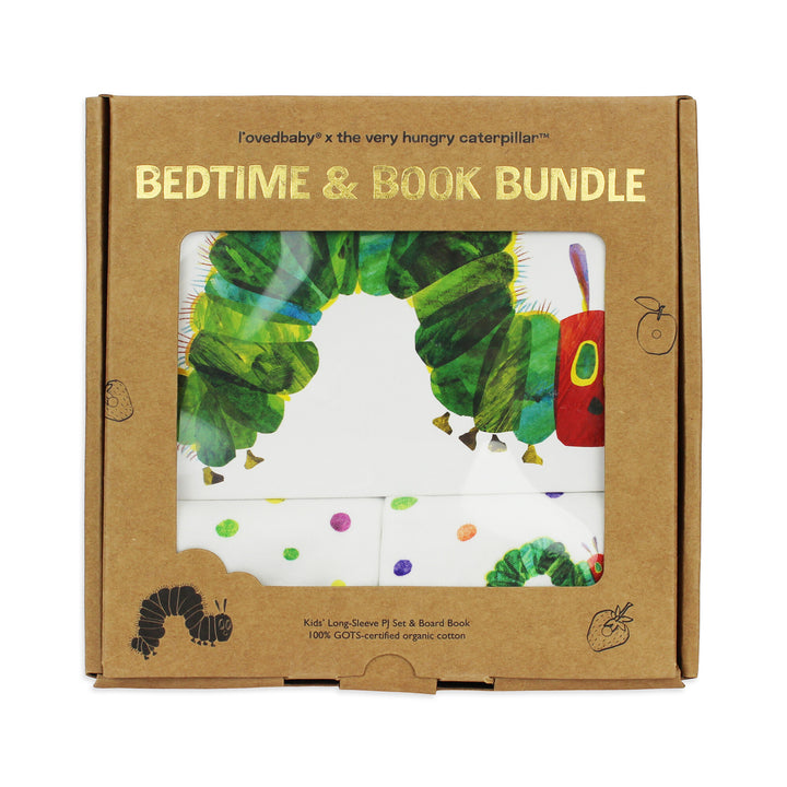 Packaging for Bedtime & Book Bundle in Caterpillar.