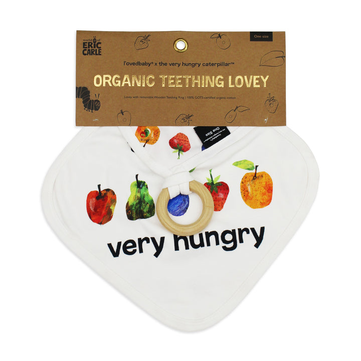 Packaging for Lovey with Removable Teething Ring in Fruit.