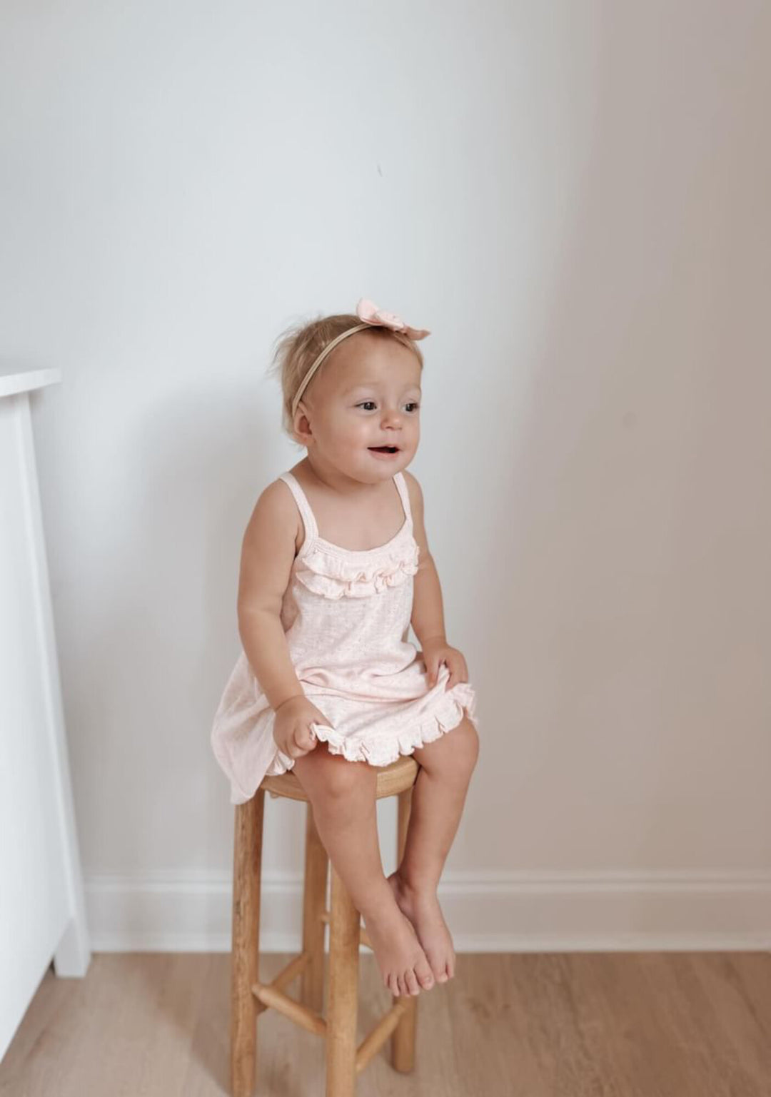 cotton twirl dress Girls Peach Plaid Organic Cotton Twirl Dress
