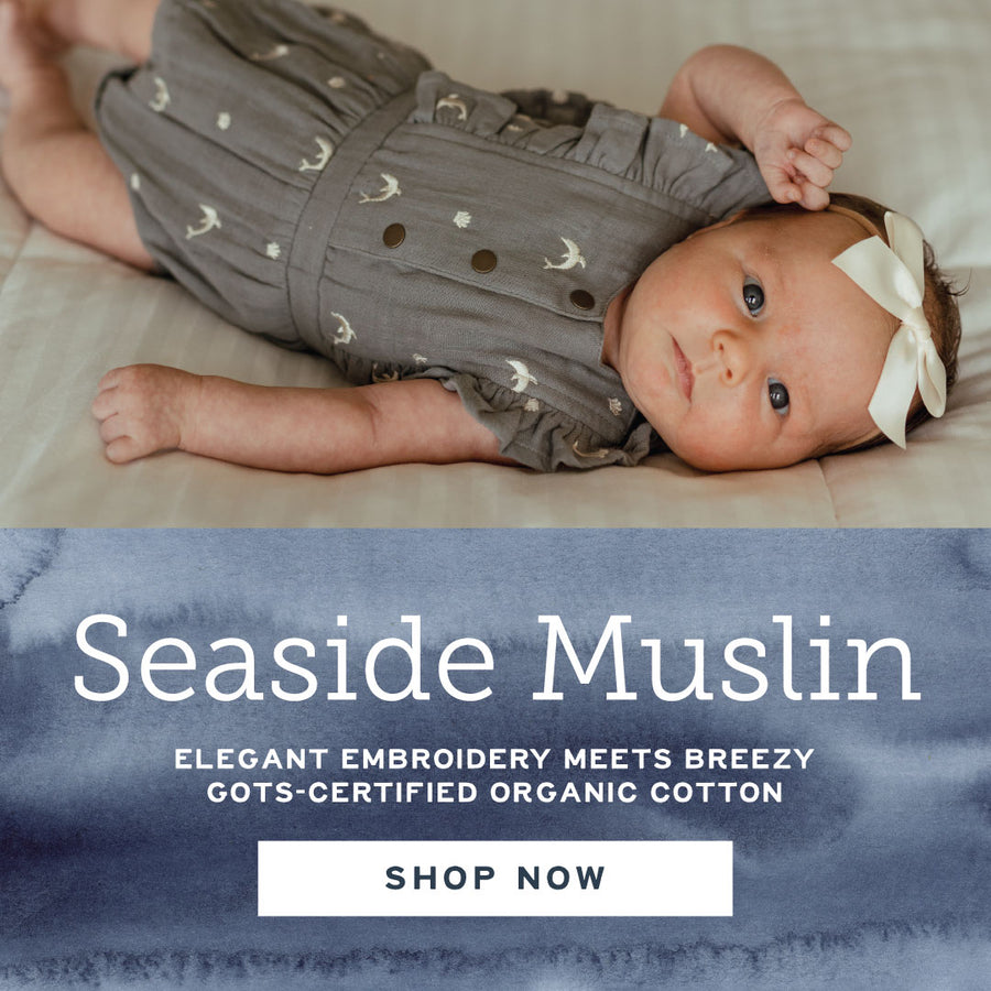 Seaside Muslin - Elegant Embroidery Meets Breezy GOTS-certified Organic Cotton - Shop Now