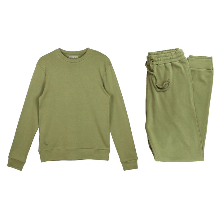 Sage | Women's Organic Comfy Crew & Jogger Set