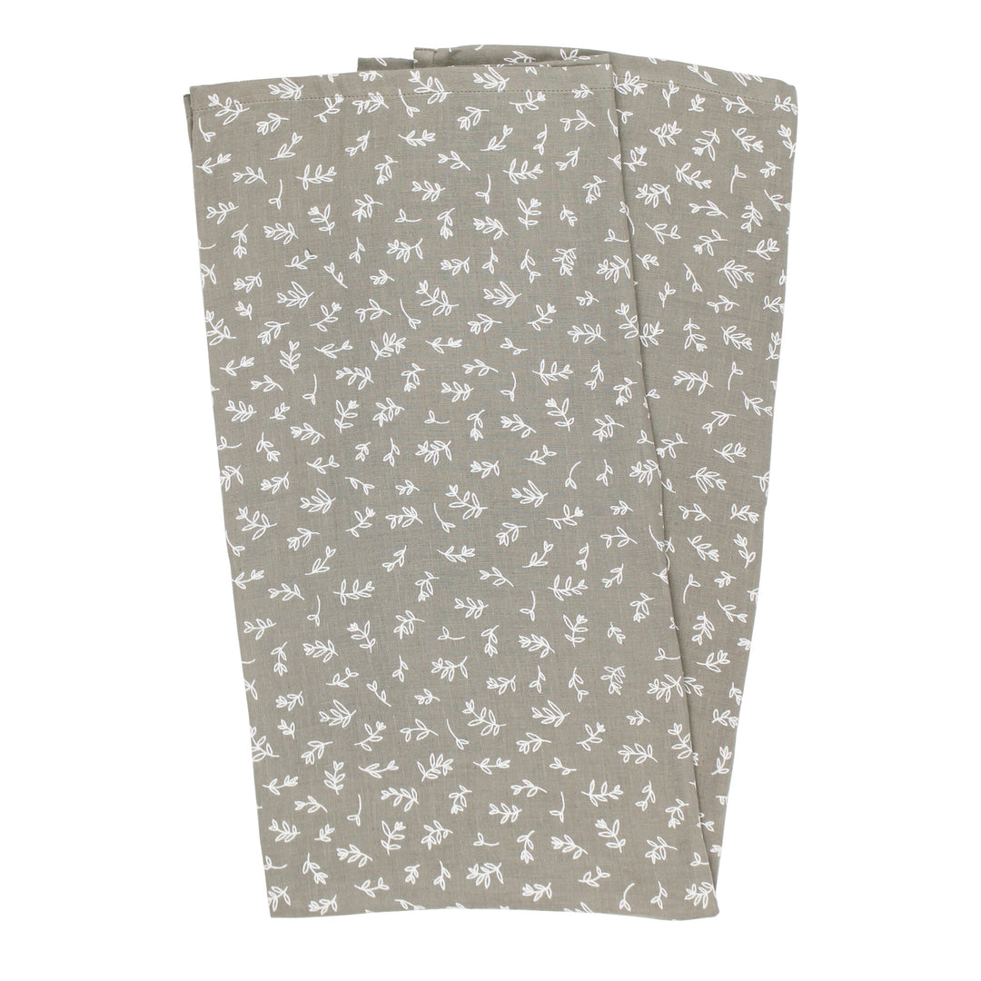 Organic Muslin Blanket in Fawn Leaves.