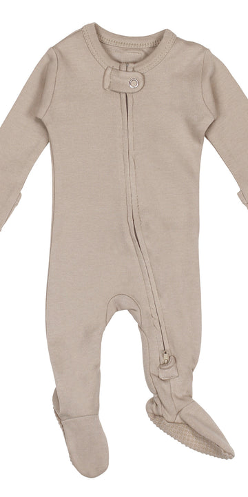 Basics Smoke Gray 2 Way Zipper Footie main image 1