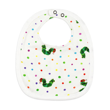 Organic 2-Layer Reversible Bib in Caterpillar.
