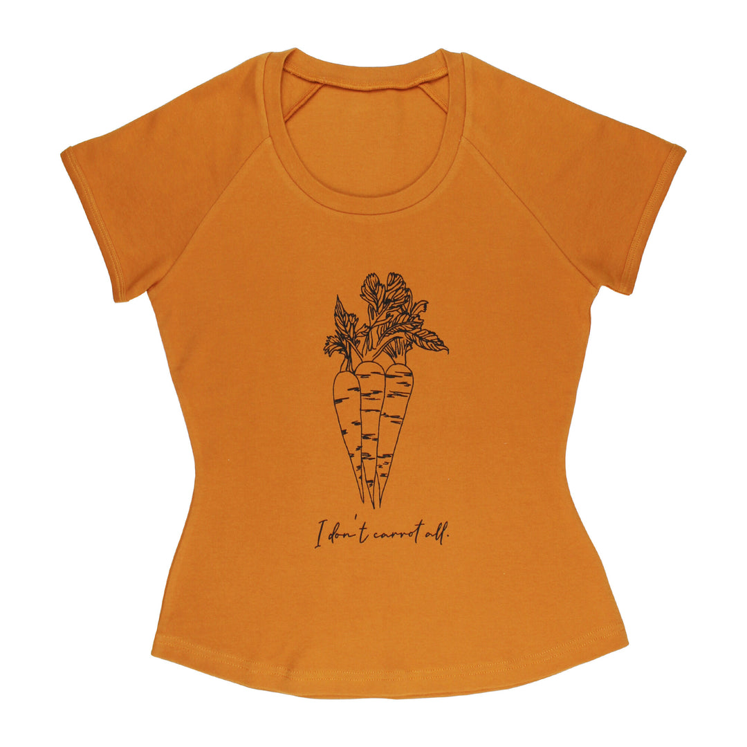 Women's Raglan T-Shirt in Butternut Carrots.