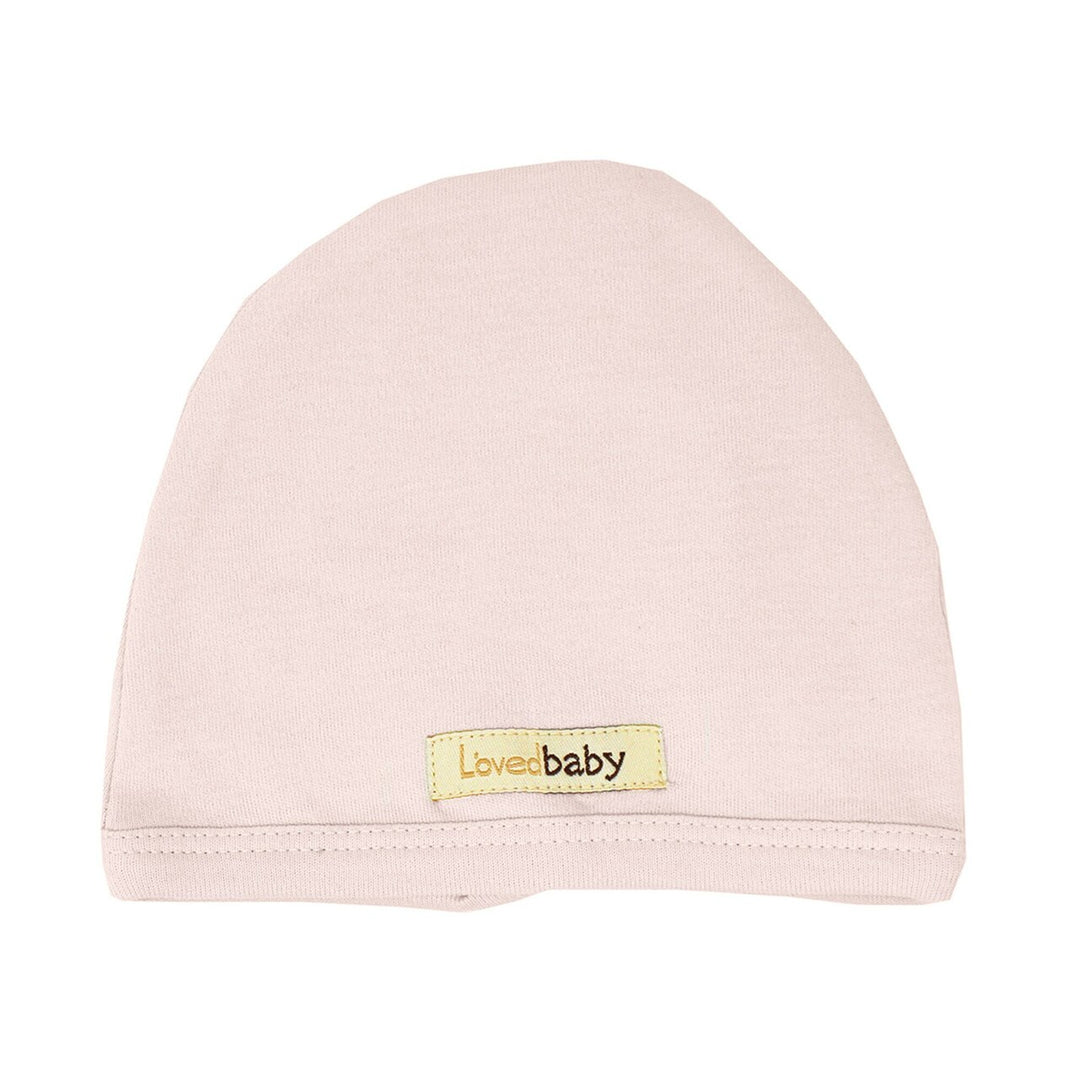Organic Cute Cap in Blush, a pale pink color.