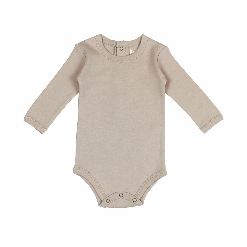 Oatmeal Organic L Sleeve Bodysuit