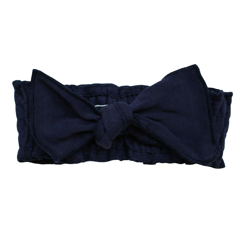 Organic Smocked Tie Headband