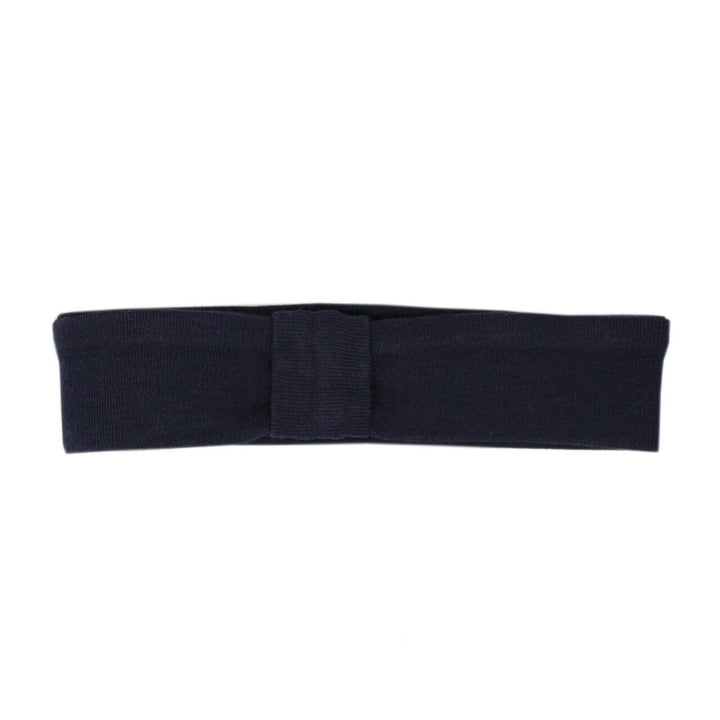 Organic Headband in Navy, a dark blue color.