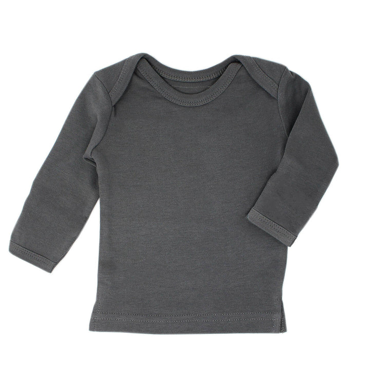 Organic L/Sleeve Shirt in Gray.