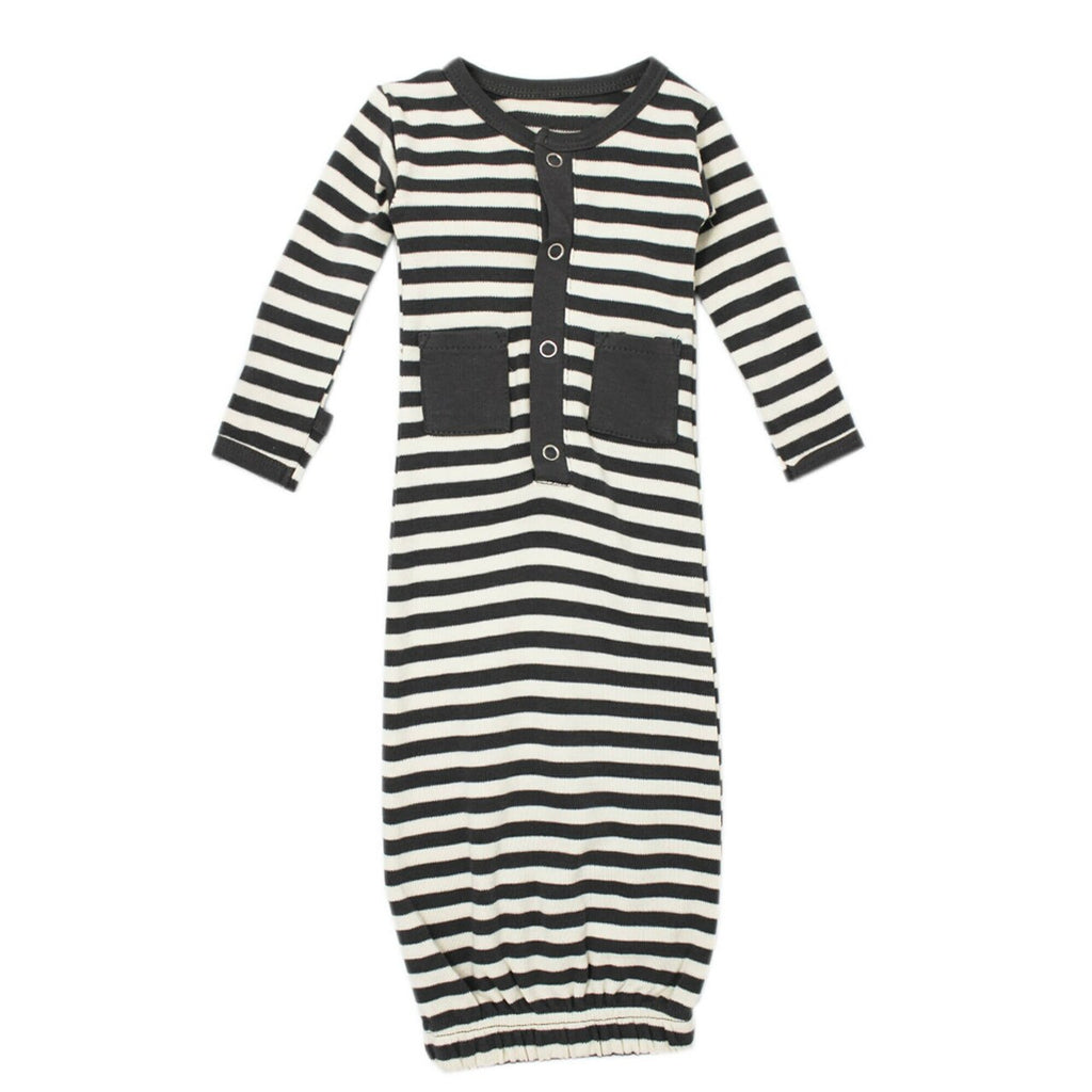 Stripe Organic Gown