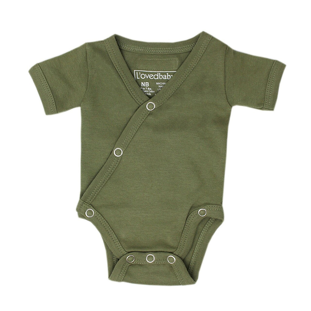 Sage Organic Short Sleeve Kimono Bodysuit