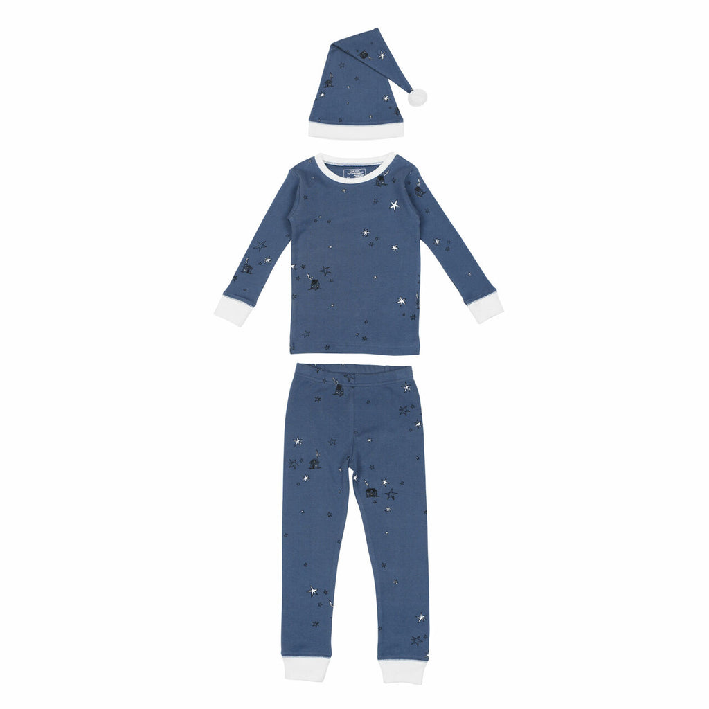 Organic Holiday PJ & Cap Set Silent Night
