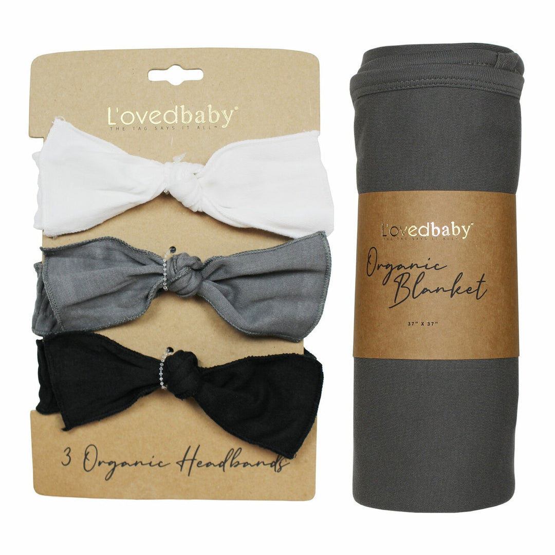  Wrapped-in-L'ove Gift Set in Black & White, Flat