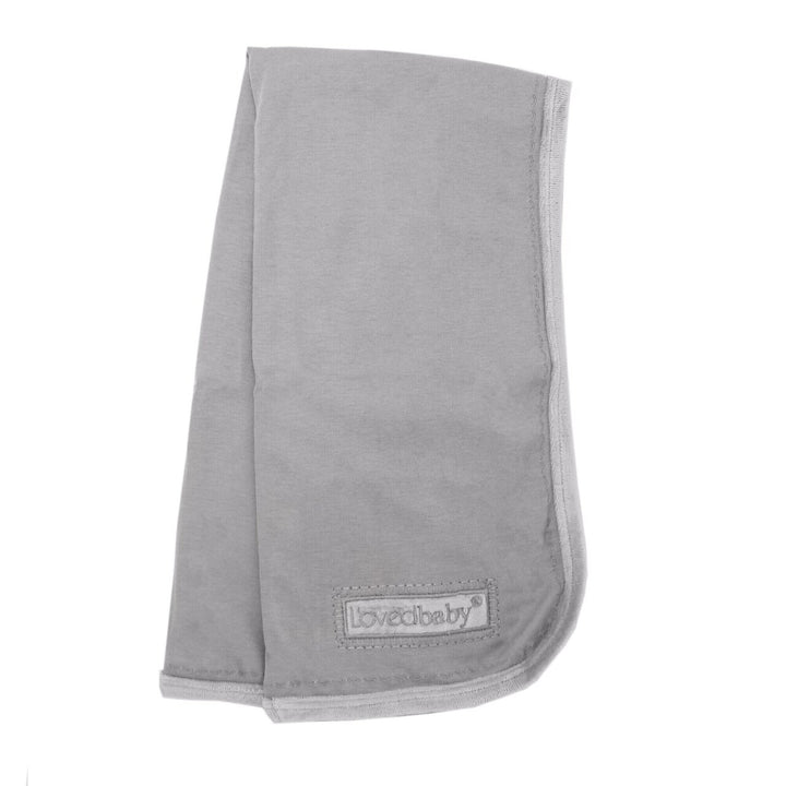 Velveteen Blanket in Light Gray, Flat