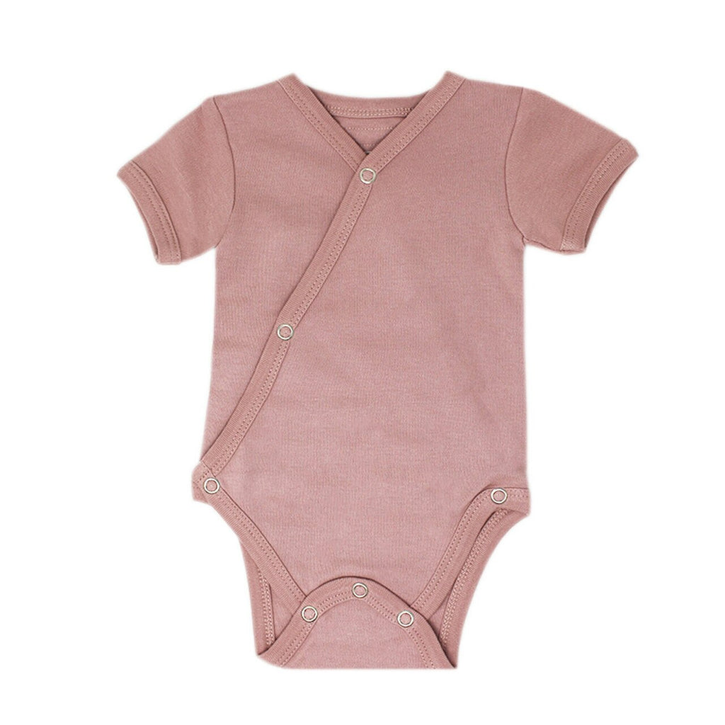 Organic Short Sleeve Kimono Bodysuit