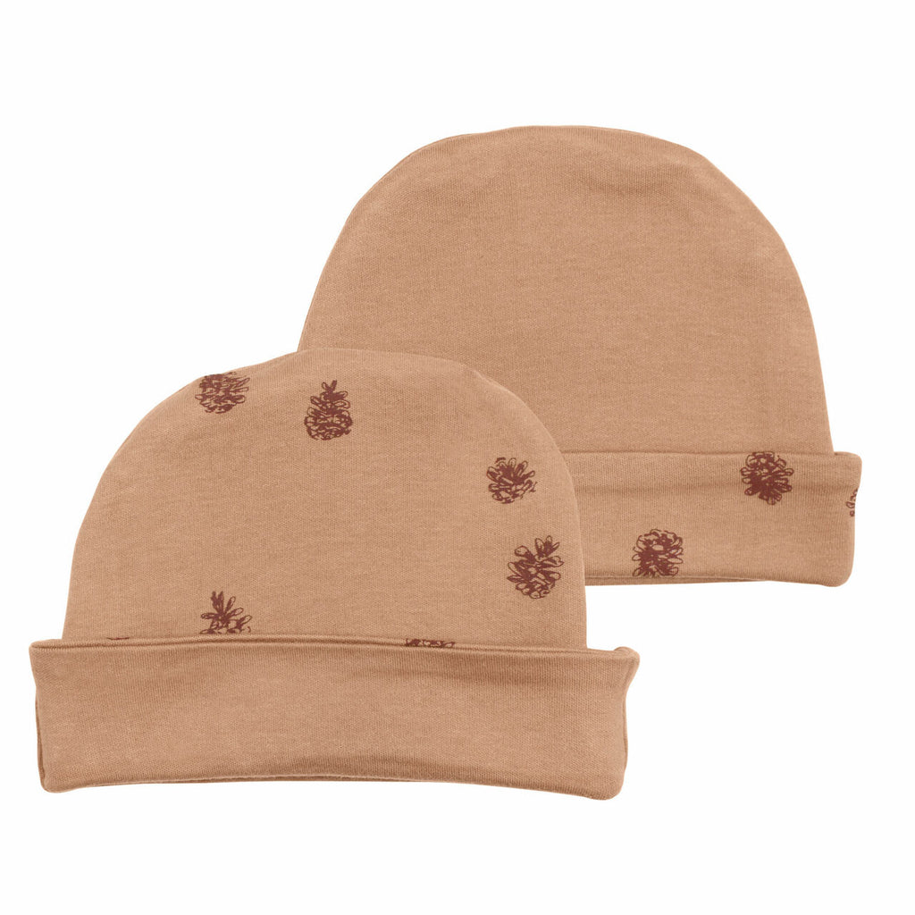 Organic Reversible Beanie in Nutmeg