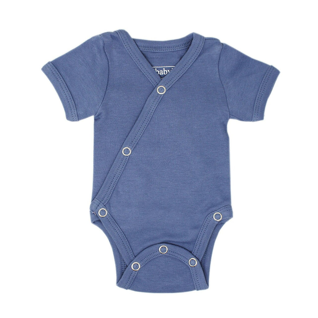 Slate Organic Short Sleeve Kimono Bodysuit