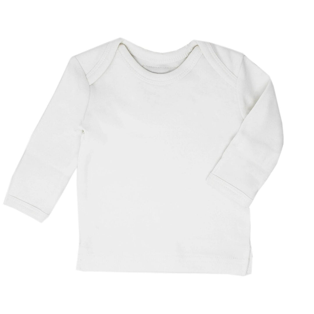 Organic L/Sleeve Shirt in White.
