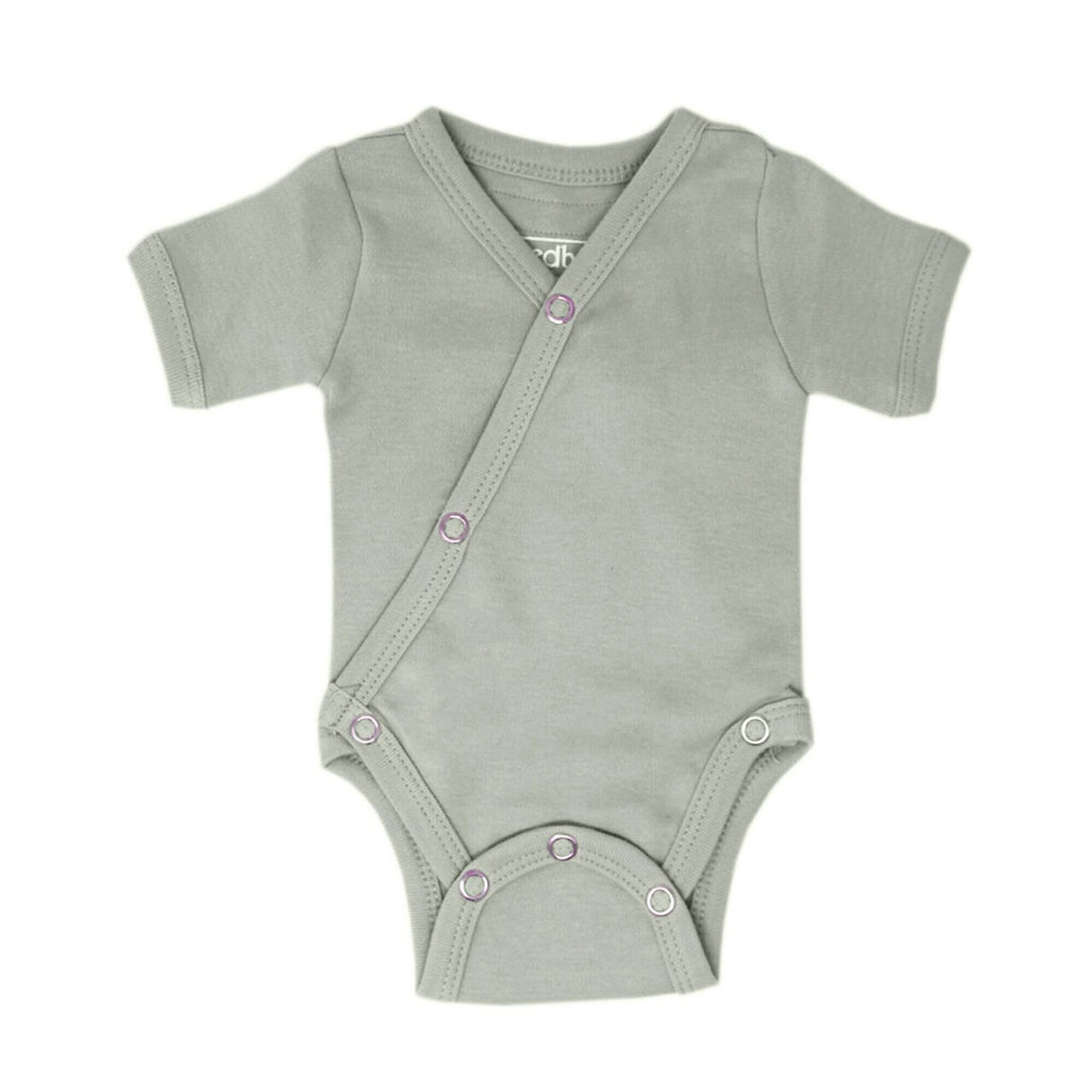 Seafoam Organic Short Sleeve Kimono Bodysuit